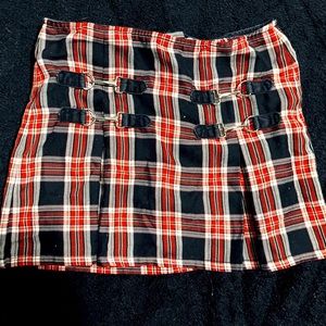 Red & Black mini skirt